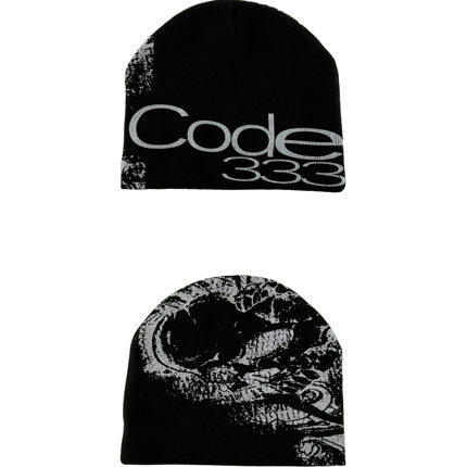 [PCCVISION] 3MAN0N CODE333黑白双色骷髅印花冷帽