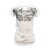 t恤 rats印花超薄弹性紧身圆领白色短袖 PCCVISION 3MAN0N