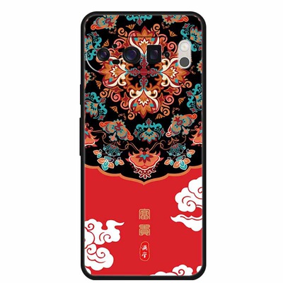 国潮古风适用于谷歌pixel10proXL/9pro浮雕手机壳Google Pixel9A软壳8pro国风Pixel7pro白鹤Pixel4XL古风5A