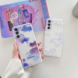 S23手机壳白云S22ultra星空A73 A54 A53 彩色云朵适用于三星S26ultra A15全包A57 S24ultra A52 A37 S25ultra