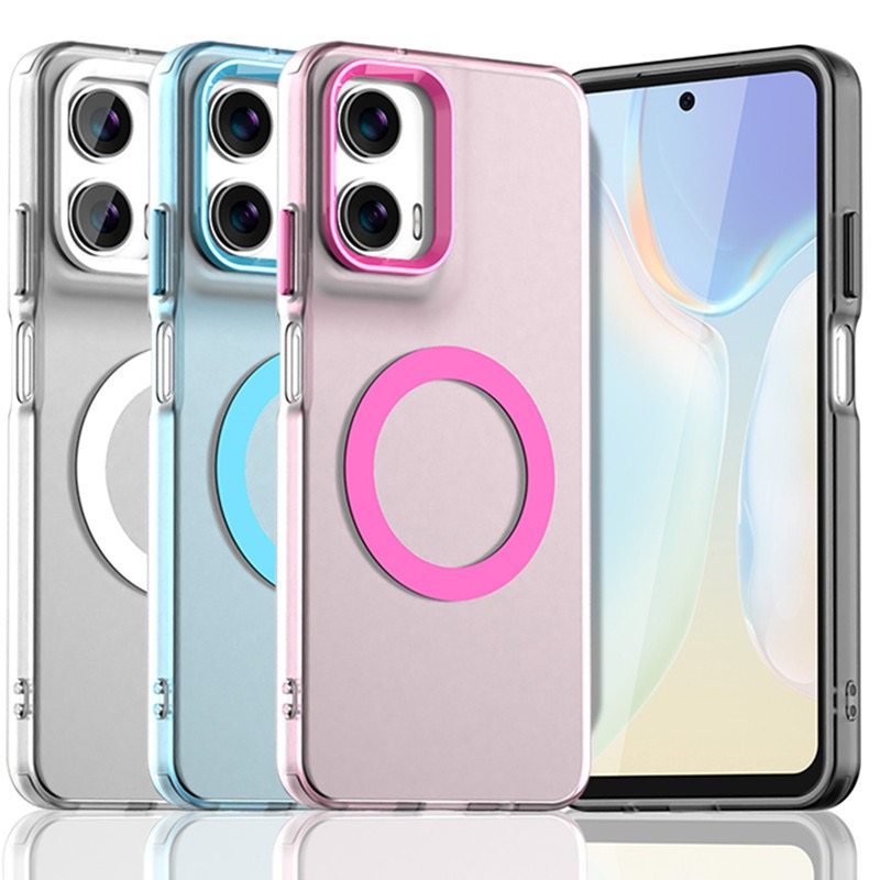 糖果色磁吸充电适用于摩托罗拉MOTO G86/G56/G35手机壳MOTO Edge50neo肤感磨砂Edge60fusion简约S50保护壳