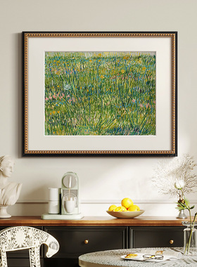 《繁花》梵高油画法式艺术客厅装饰画餐厅玄关卡门柜欧式复古挂画