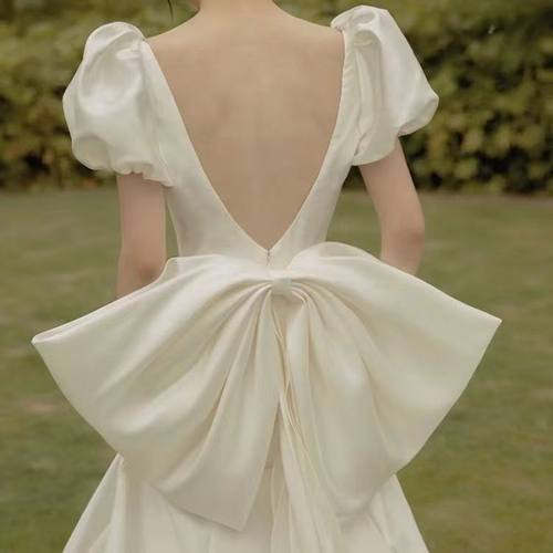 配饰品配缎面白色超大