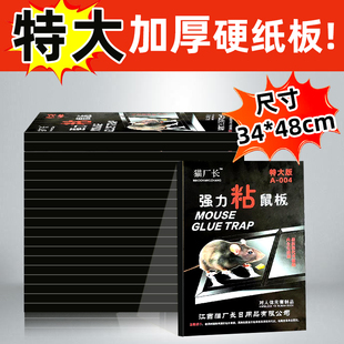 粘鼠板强力胶大号老鼠贴粘大老鼠家用老鼠粘捕鼠神器加厚老鼠板