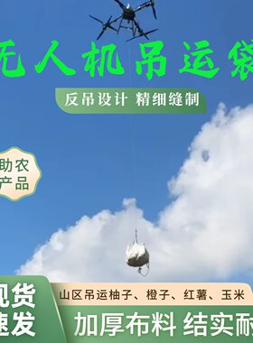 平和蜜柚无人机吊运袋吨包袋集装袋反吊设计柚子橙子红薯等农产品