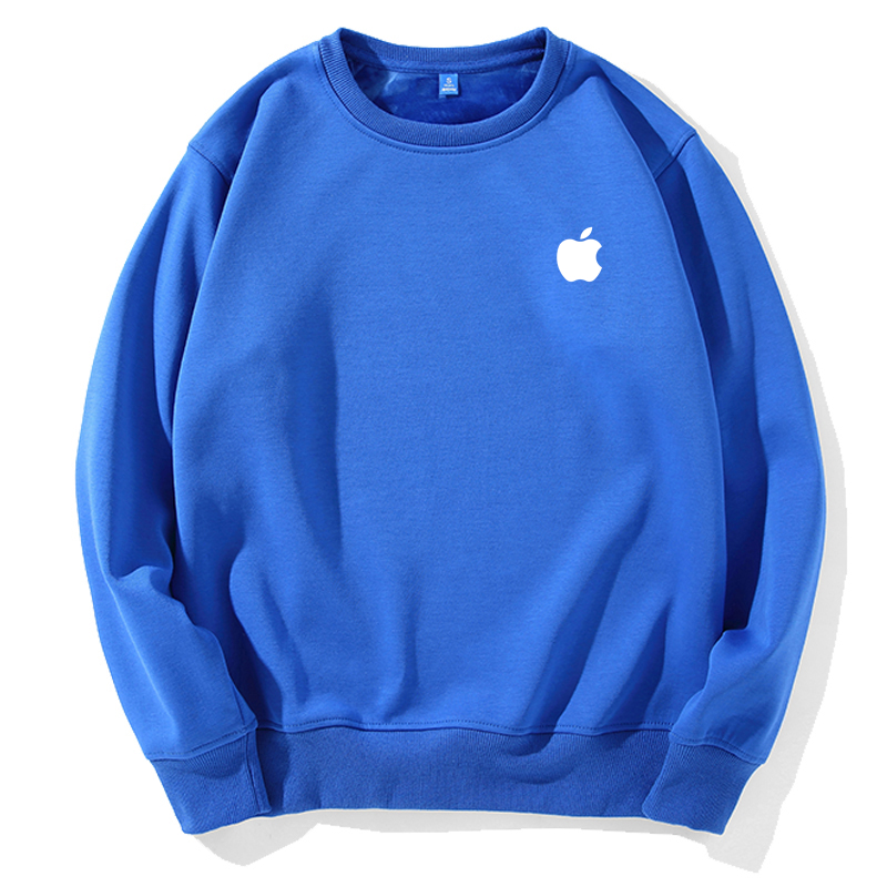 苹果工作服长袖卫衣男女定制logo订制DIY手机店工装宽松外套衣服