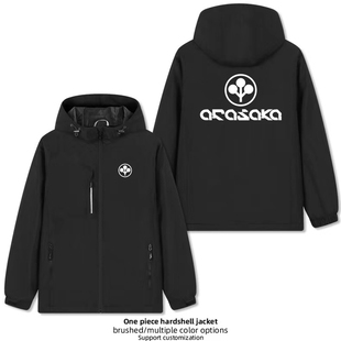 赛博朋克2077公司狗荒坂标志秋冬冲锋衣外套夹克男装宽松强尼银手