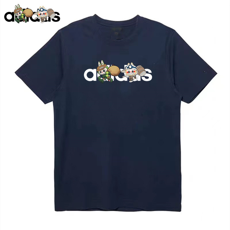 夏季labubu拉布布联名潮牌短袖男女纯棉T恤宽松大码运动休闲半袖,男装,T恤,淘宝优惠券,粉丝福利购,淘宝优惠卷