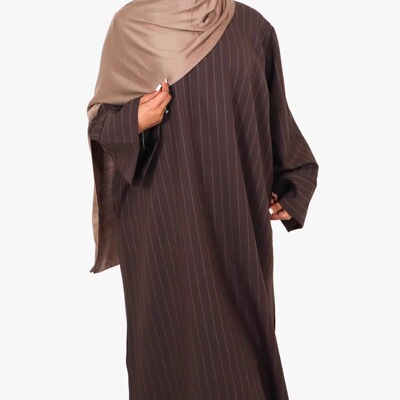 Arab women winter long robe 秋冬土耳其阿拉伯风格女士条纹长袍