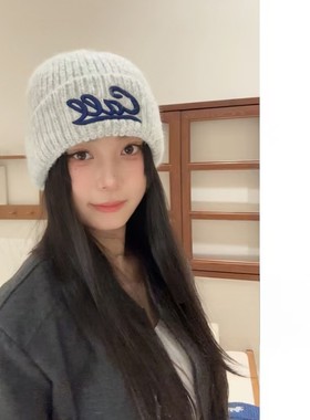 25年新款Caee秋冬季帽子时尚防寒保暖针织帽男女款大头围加厚冷帽
