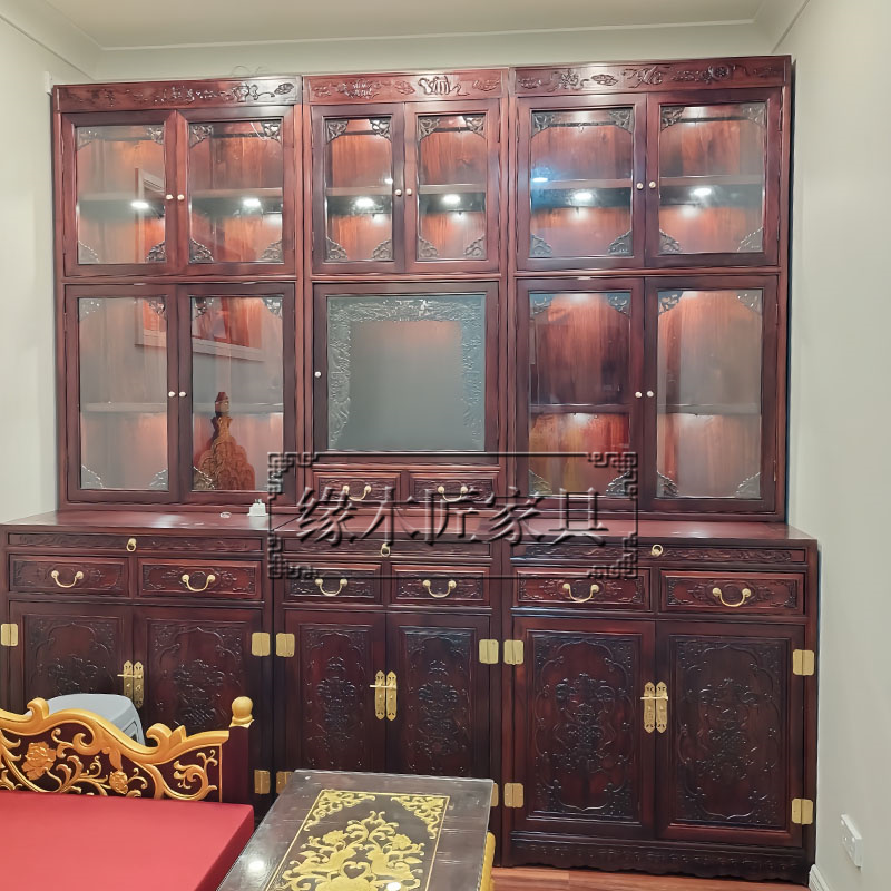 实木藏式佛龛彩绘放佛像佛柜台密宗中式佛堂红木神龛立柜供桌定制