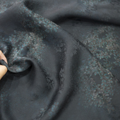 真丝透孔花罗香云纱面料小碎花中式 连衣裙提花桑蚕丝上衣镂空布料