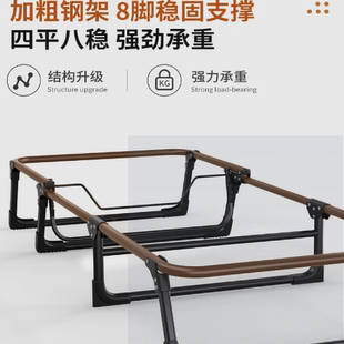 办公室床用床椅两用医院午睡卧室三段式午休折叠床可移动露营睡神