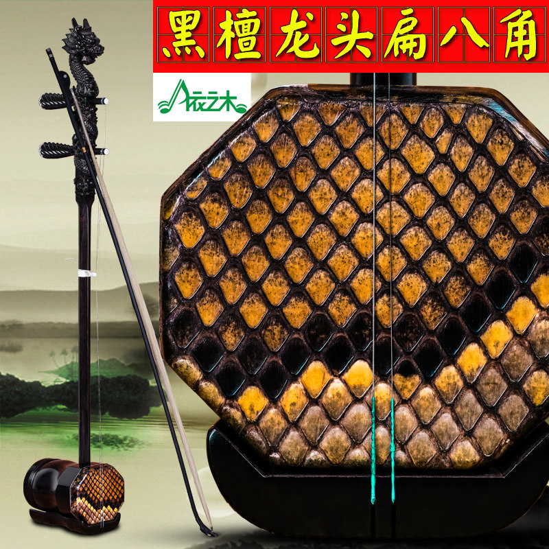 苏州民族乐器黑檀龙头扁八角二胡乐器考级八角胡黑檀龙头二胡,乐器/吉他/钢琴/配件,二胡,淘宝优惠券,粉丝福利购,淘宝优惠卷