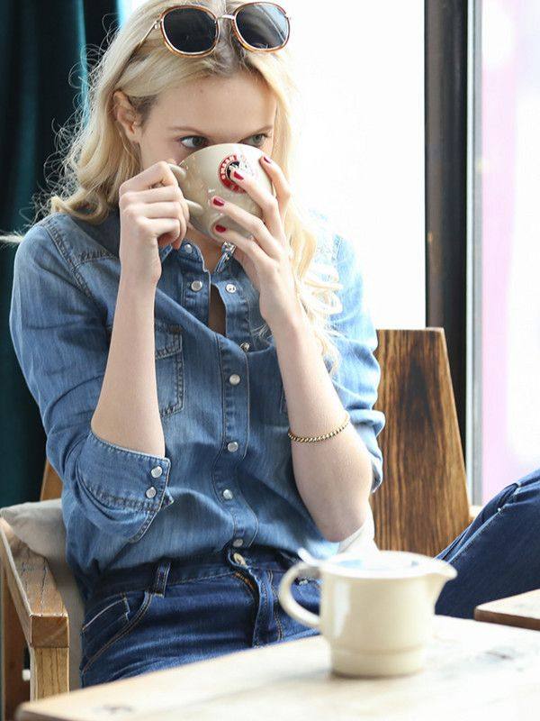 牛仔衬衫女2019新款韩版修身纯棉打底2020衬衣春款长袖上衣潮春秋在类目 女装/女士精品, 衬衫中 - 来自Buy2taobao.com提供专业的淘宝代购服务