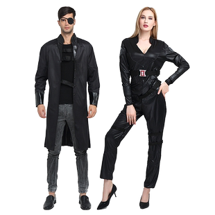 圣诞节成人复仇者联盟 黑寡妇服装复仇者神盾尼克服装