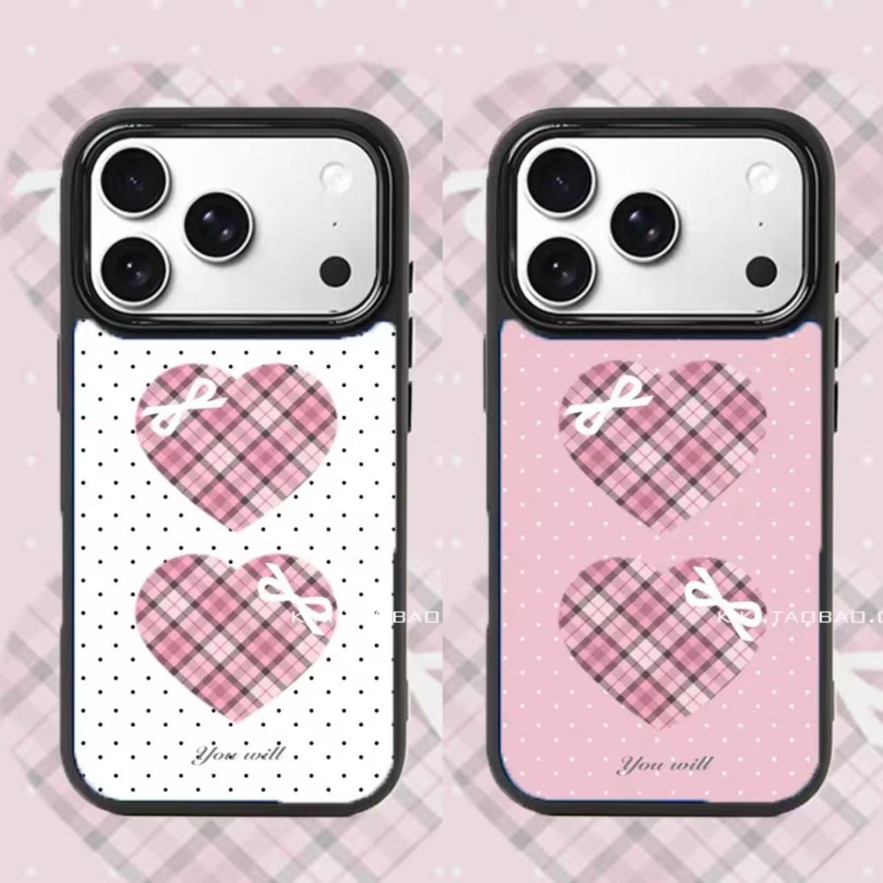包相机键原创波点格子爱心适用iphone17pro手机壳磁吸16神甲壳15双层肤感磨砂14plus黑框硬壳15创意13手机壳