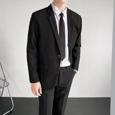 【四件套】小西装套装男士韩版潮牌宽松制服ins休闲班服西服外套