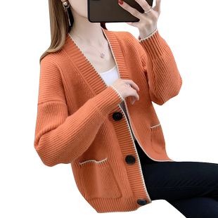 毛衣外套秋装女款2025年新款爆款上衣高级感韩版宽松外搭针织开衫