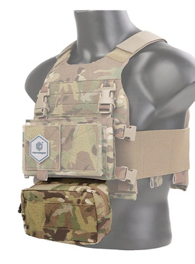 爱默生 战术通用腹包FCSK风格真人CS背心工具杂物附件包MC迷彩包