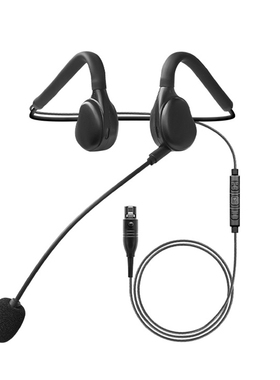 FCS X12耳挂式通讯耳机可插拔话咪双通通讯后挂耳麦V60/V20通用