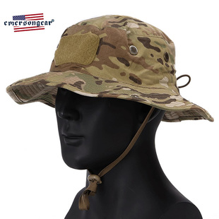 爱默生军规MC迷彩户外真人CS战术奔尼帽渔夫帽登山遮阳圆边防晒帽