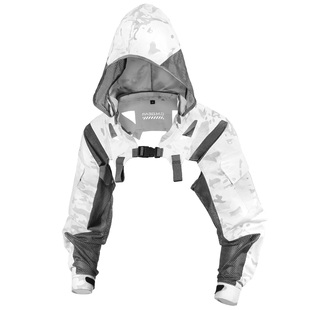 DMgear混迹 作战服机能帽子款袖服 战术胸挂背心马甲迷彩透气蛙服