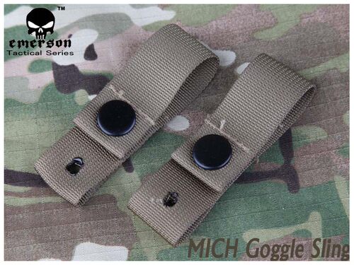 EmersonGear爱默生 MICH头盔眼镜防摔防掉固定带战术帆布耐用扣绳