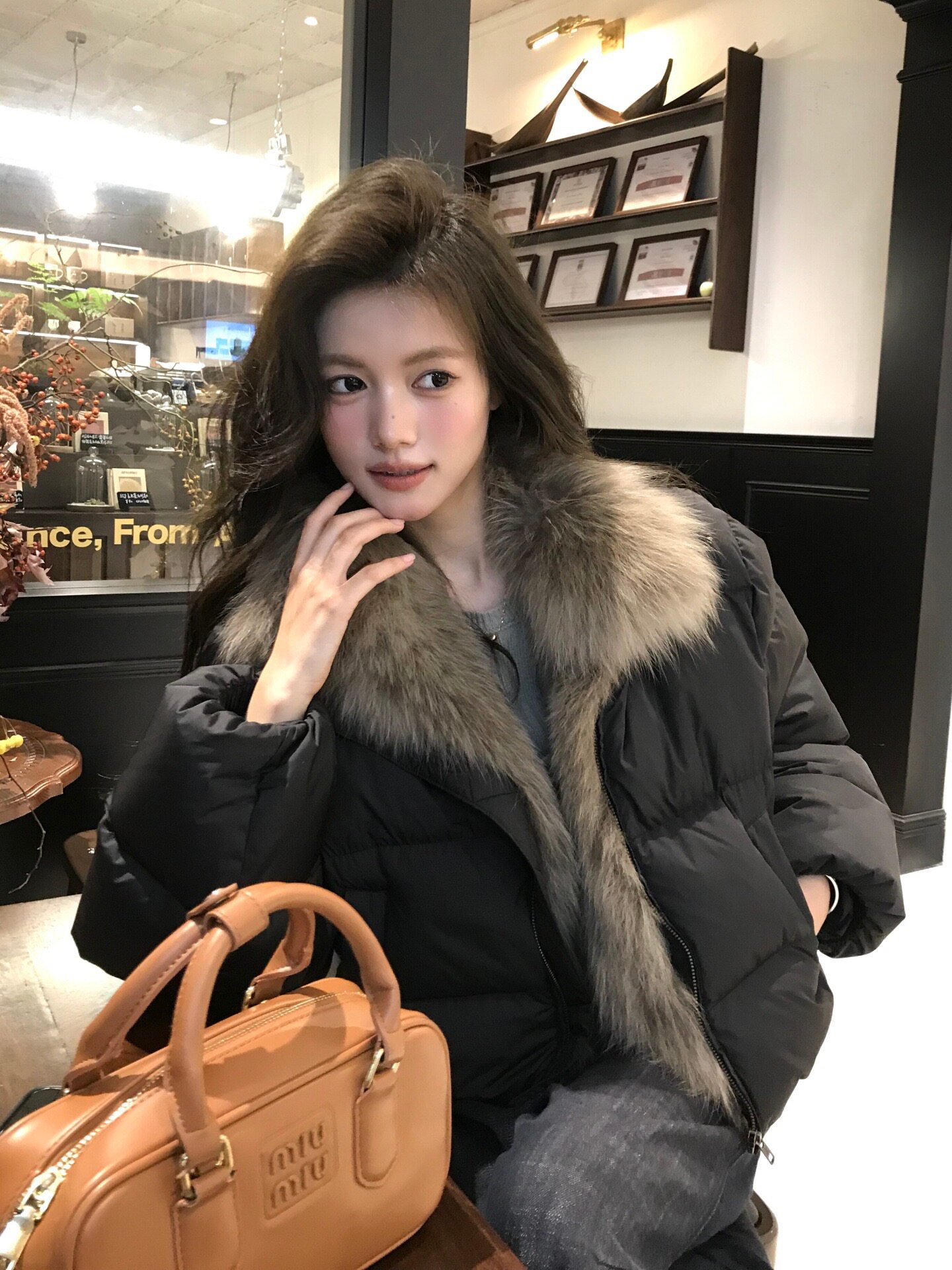 冬季新款短款羽绒服大毛领宽松加厚小个子韩版保暖面包服外套潮