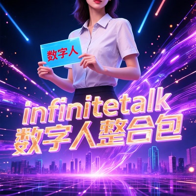 全新发布comfyui整合包infinitetalk数字人图片视频comfyui工作流