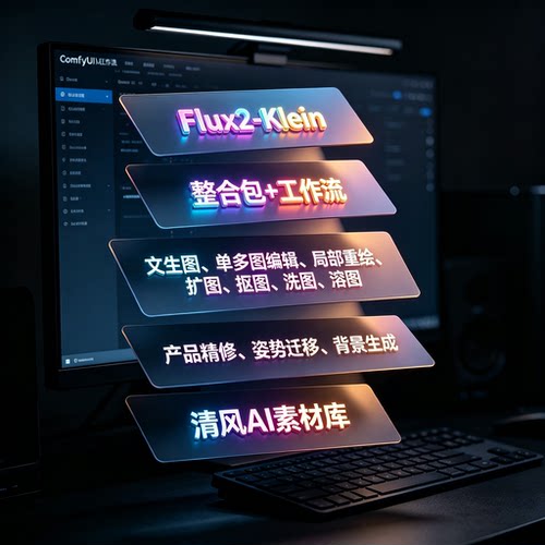 6月更新comfyui整合包Flux-Klein工作流图像编辑改图溶图产品精修