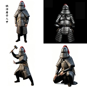 租铁浮屠步人甲古装盔甲租赁