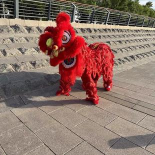 租舞龙舞狮道具南狮醒狮普通舞狮道具狮头套装舞狮子演出服租赁