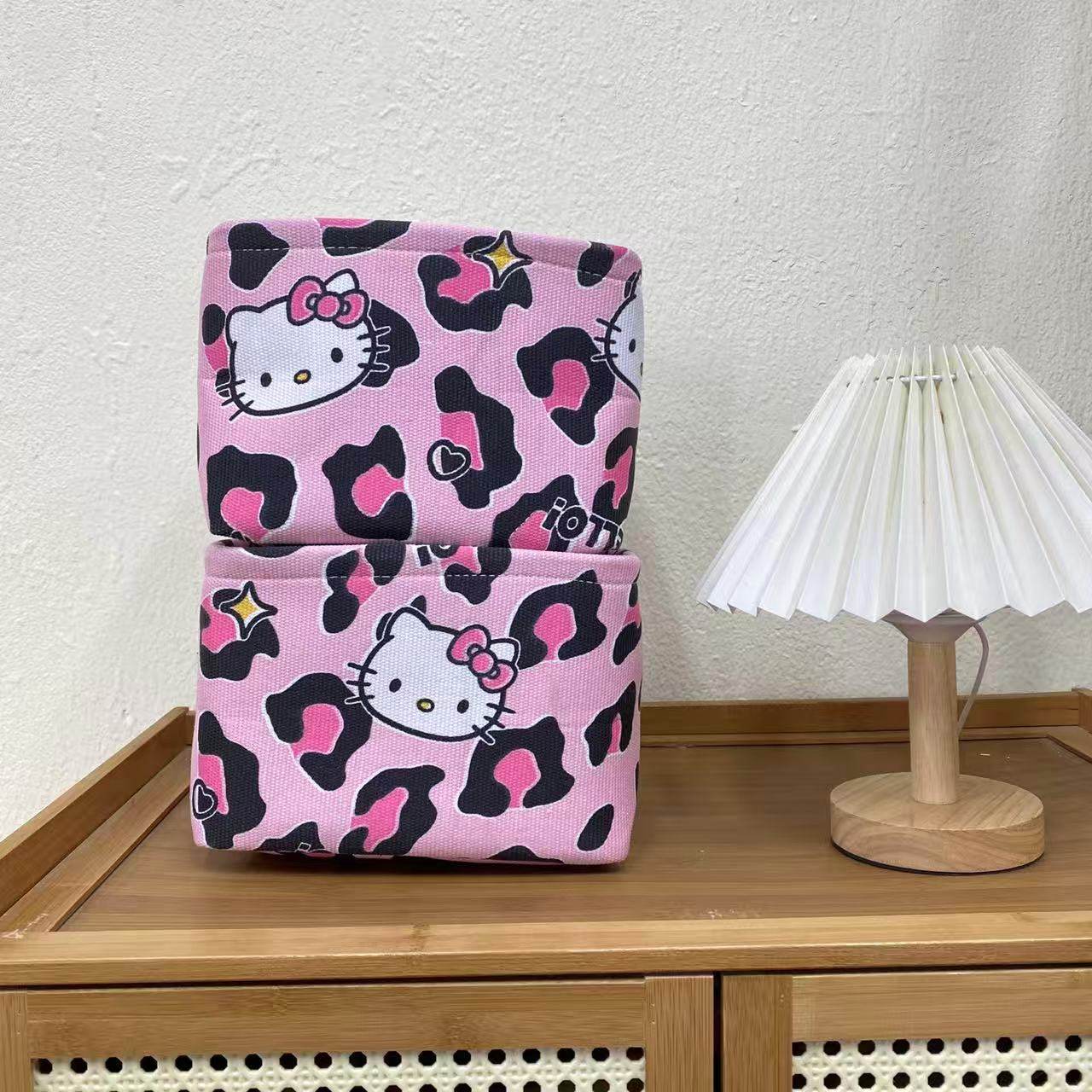 【20X15X14高】KT猫开口桌面收纳袜子筐发夹收纳盒钥匙收纳筐,淘宝优惠券,粉丝福利购,淘宝优惠卷