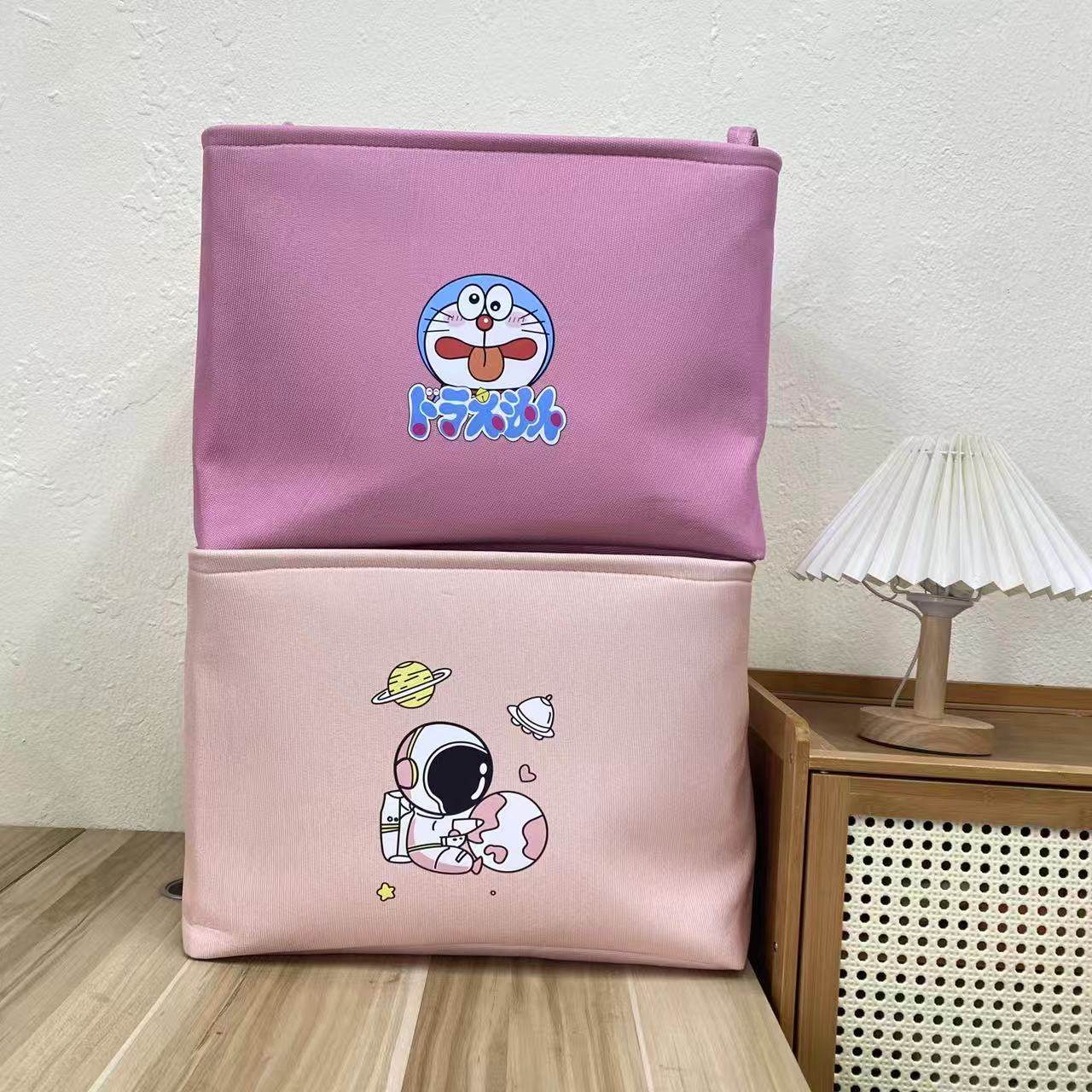 【40X30X30高】加厚4开口机器猫防潮收纳袋可折叠玩具衣服收纳筐,收纳整理,收纳筐,淘宝优惠券,粉丝福利购,淘宝优惠卷