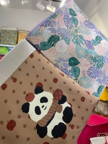 504060苹果熊猫和大家大叶拉链盖微瑕一百二十升2只