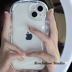 不发黄气囊防摔适用苹果14手机壳全包iphone13promax透明12/11情侣iPhone14Pro新款xs高级感7/8plus保护套xr