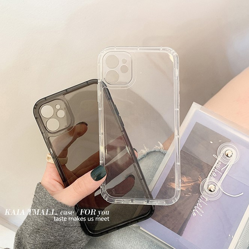 简约纯色透明适用iphone11promax苹果12/13手机壳iphonexs max/xr大气女款8plus防摔iphonex男7情侣硅胶软壳