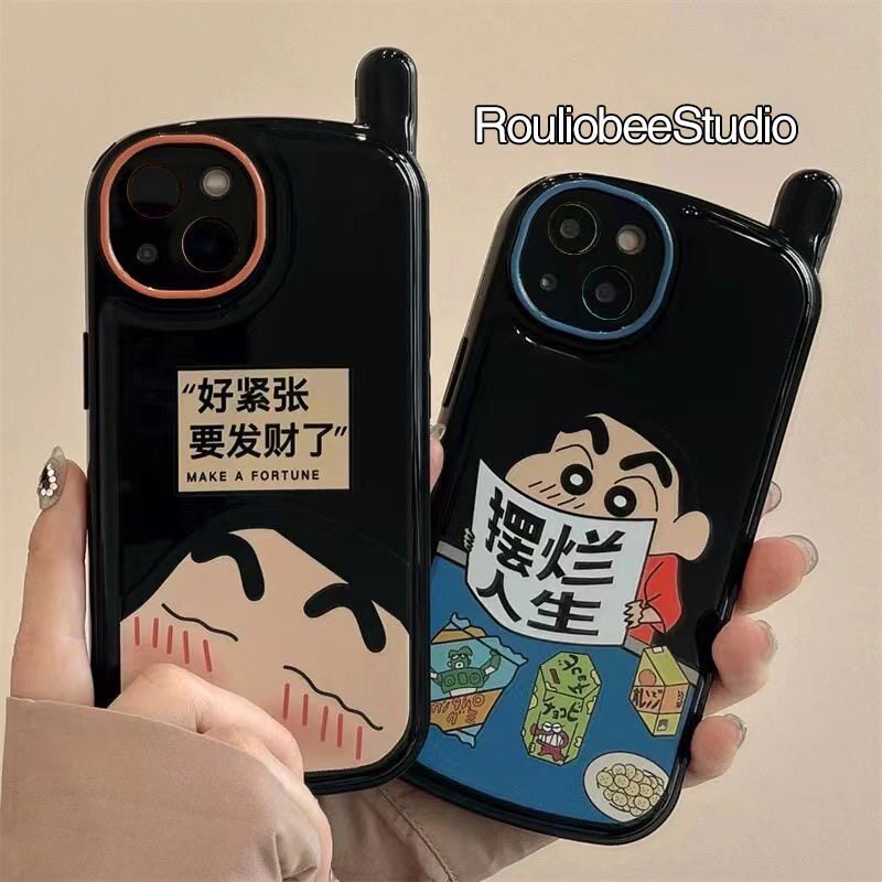 趣味卡通漫画适用iphone14promax苹果13手机壳12新款11蜡笔小新xr电话xs防摔14pro小众13pro全包软plus保护套属于什么档次？