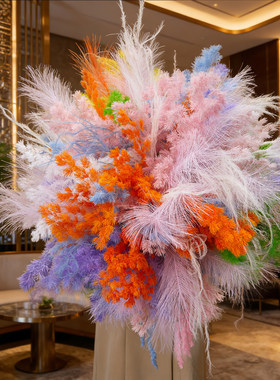 新年氛围布置装饰烟花2026春节元旦商场服装店铺白日焰火美陈道具