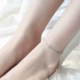 蔓 Vòng tròn hình học vòng chân đơn giản và tinh tế ngọt ngào của nữ sinh viên trang sức ngày mới xu hướng Hàn Quốc - Vòng chân lắc chân vàng