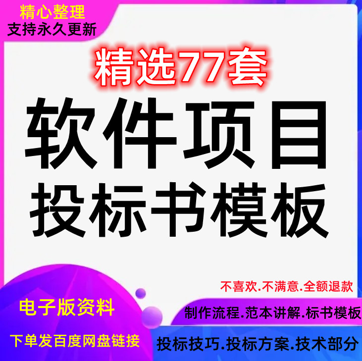 IT公司软件开发投标书模板信息系统解决方案文件制作流程范本项目