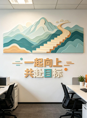 定制企业文化墙励志标语公司进门形象墙面装饰氛围办公室背景墙贴