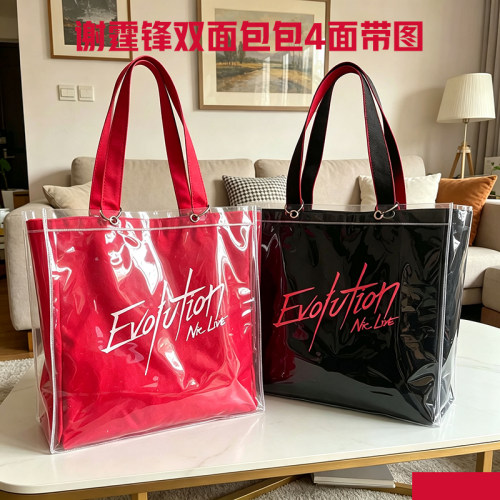 谢霆锋进化演唱会同款Evolution周边帆布包粉丝应援物单肩帆布袋