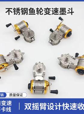 手摇款不锈钢木工墨斗
