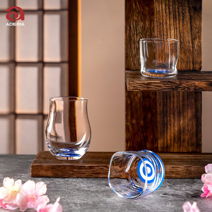 aderia日本进口清酒杯玻璃清酒黄酒酒壶家用白酒杯创意杯酒具杯子