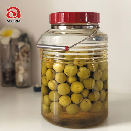 aderia日本进口复刻版玻璃密封罐家用青梅泡酒玻璃瓶泡菜坛子梅子