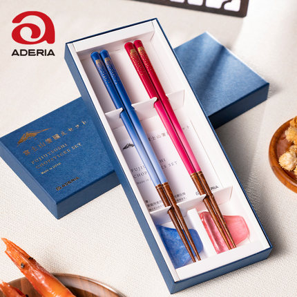 日本进口aderia手工复古风日式新款筷子高档家用寿司筷子套装送礼
