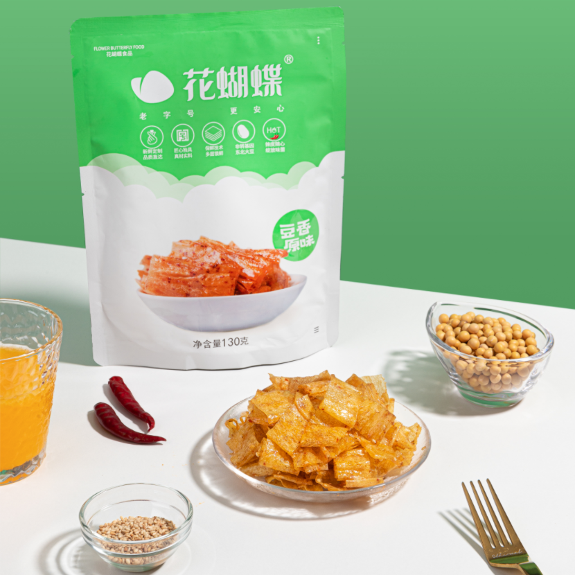 萍乡花蝴蝶网红辣条麻辣豆皮江西特产辣片儿时小吃晚上解馋小零食