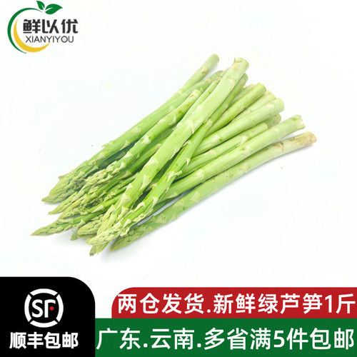 新鲜芦笋500g去白根龙须菜当季蔬菜山东绿嫩芦笋青芦笋沙拉配菜
